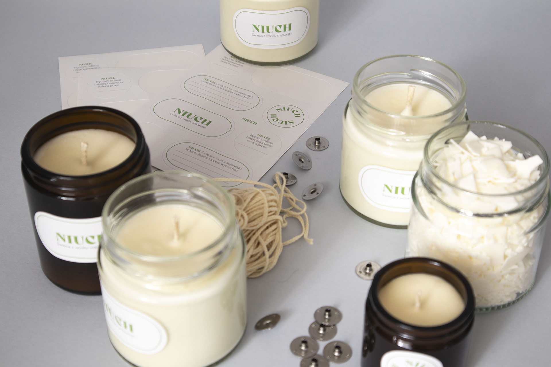 Photo of a soy candle making kit